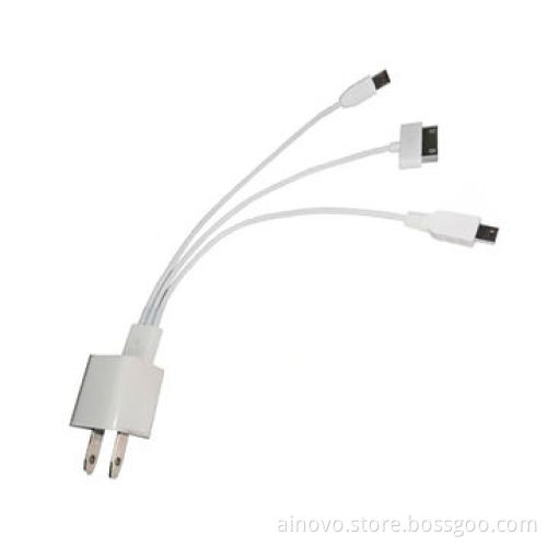 3 in 1 data cable for iphone4/iphone5, usb, colorful